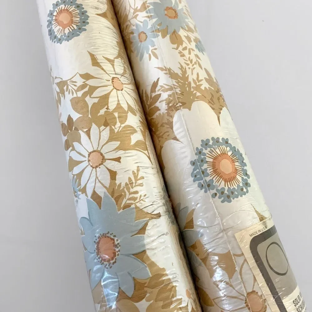 Vintage 1970’s Floral Wallpaper